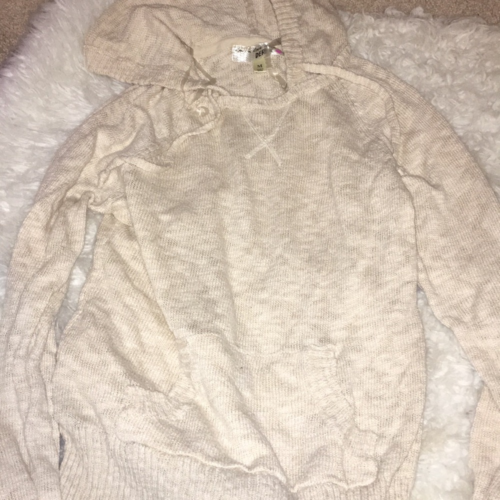 warm hooded sweater
